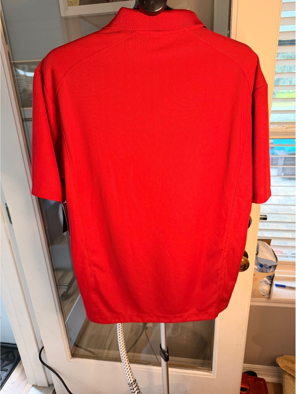 Nike Golf Men's Polo Shirt Size Large Red Dri-FIT